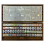 آبرنگ جعبه چوبی افرا مدل Luxury Watercolour set بسته 64 عددی