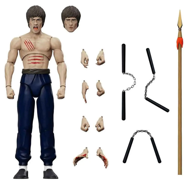 اکشن فیگور بروسلی Bruce Lee The Fighter برند Super 7