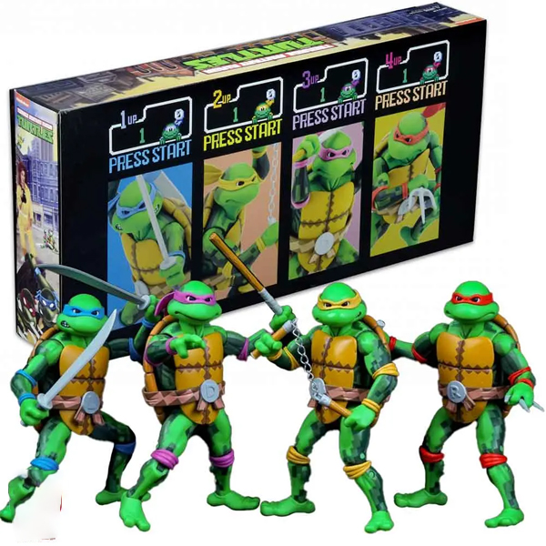 اکشن فیگور لاکپشت های نینجا Teenage Mutant Ninja Turtles مجموعه 4 عددی