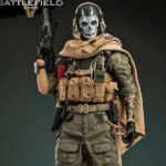 اکشن فیگور کال اف دیوتی سری گوست modern battlefield 2020 Ghost