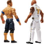 اکشن فیگور کشتی کج راک و جان سینا The Rock & John Cena برند متل آمریکا