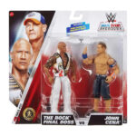 اکشن فیگور کشتی کج راک و جان سینا The Rock & John Cena برند متل آمریکا