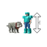 پک 2 تایی اکشن فیگورهای Minecraft مدل Man’s Best Wolf