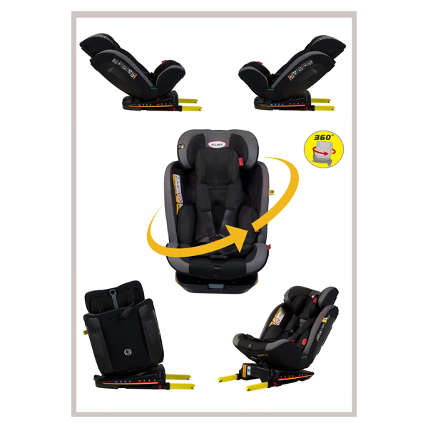 صندلی ماشین کودک هولمر Holmer مدل Kids Maxi Protect Aero 3D رنگ مشکی