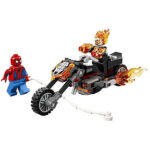 لگو سری مارول مدل Spider Man vs. Ghost Rider Motorcycle کد 76335