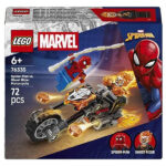 لگو سری مارول مدل Spider Man vs. Ghost Rider Motorcycle کد 76335