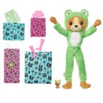 عروسک باربی مدل Puppy in Frog Costume کد HRK24 05