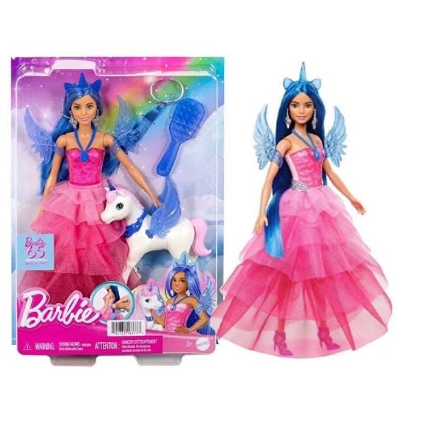 عروسک باربی مدل Blue Haired Princess کد HRR16 2
