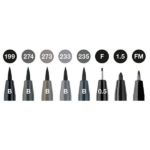 ست 8 عددی ماژیک فابر کاستل مدل Pitt Artist Pen - Image 2