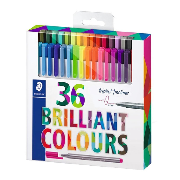 ست روان نویس 36 رنگ استدلر مدل Triplus Fineliner