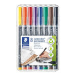 ست ماژیک 8 رنگ استدلر مدل Lumocolor
