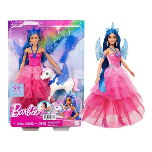 عروسک باربی مدل Blue Haired Princess کد HRR16
