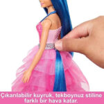 عروسک باربی مدل Blue Haired Princess کد HRR16