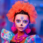 عروسک باربی مدل Dia de Muertos از مجموعه Signature کد HRM72