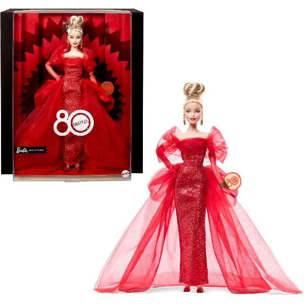 عروسک باربی مدل Mattel 80th Anniversary کد JBJ17عروسک باربی مدل Mattel 80th Anniversary کد JBJ17