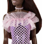 عروسک باربی مدل Pink Sequin Dress Black کد W3FC14Z4