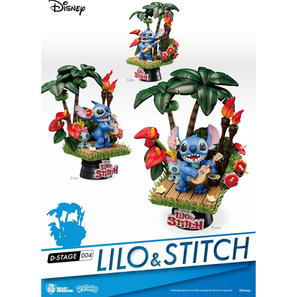 فیگور لیلو و استیچ Lilo & Stitch برند Beast Kingdom ارتفاع 17 سانت