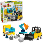لگو سری دوپلو مدل 3in1 Construction Vehicles کد 10475