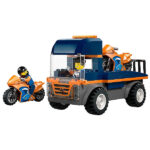 لگو سری سیتی مدل Motorcycle Transporter کد 60491