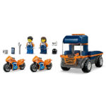 لگو سری سیتی مدل Motorcycle Transporter کد 60491