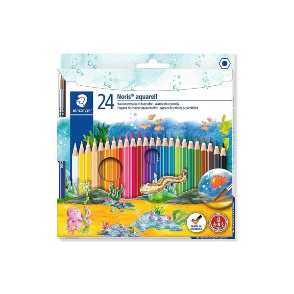مداد آبرنگی 24 رنگ استدلر مدل Noris Aquarel