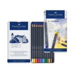 مداد رنگی 12 رنگ فابر کاستل مدل Goldfaber - Image 3