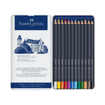 مداد رنگی 12 رنگ فابر کاستل مدل Goldfaber - Image 2