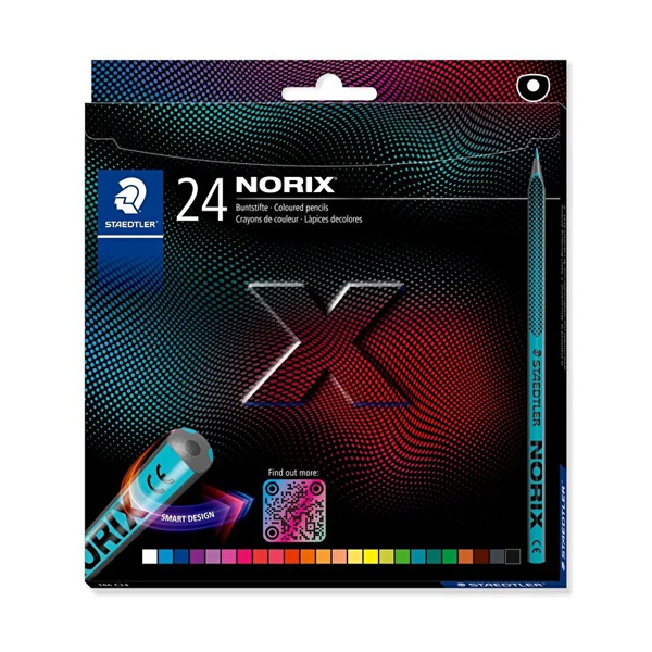 مداد رنگی 24 رنگ استدلر مدل Norix