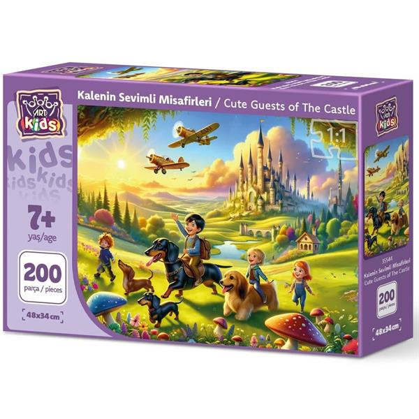 پازل 200 تکه آرت پازل مدل Cute Guests of the Castle کد 35544