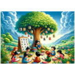 پازل 200 تکه آرت پازل مدل Teacher Tree کد 35545