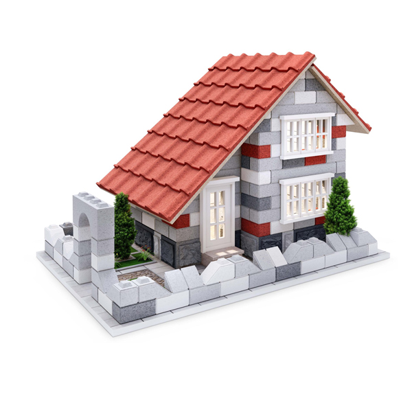 کیت ساخت ماکت اشل طرح ویلای دو طبقه مینیاتوری