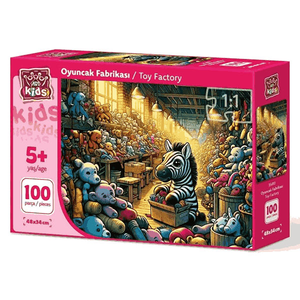 پازل 100 تکه آرت پازل مدل Toy Factory کد 35410 پازل 100 تکه آرت پازل مدل Toy Factory کد 35410
