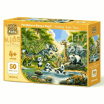 پازل 50 تکه آرت پازل مدل Pandas Bath Time کد 35326