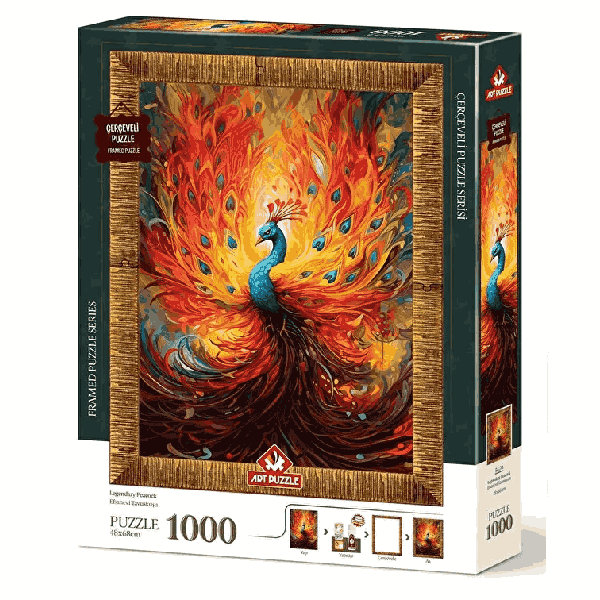 پازل 1000 تکه آرت پازل مدل Legendary Peacock کد 5670 پازل 1000 تکه آرت پازل مدل Legendary Peacock کد 5670