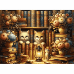 پازل 260 تکه آرت پازل مدل The Scholars Kittens Library کد 40269
