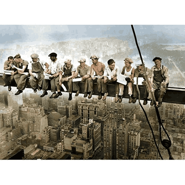 پازل 1000 تکه آرت پازل مدل Lunch atop a Skyscraper New York کد 41010