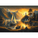پازل 1000 تکه آرت پازل مدل Golden Shores کد 41015