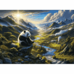 پازل 500 تکه آرت پازل مدل Panda's Tranquill Retreat کد 40502