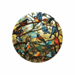پازل 570 تکه آرت پازل مدل Stained Glass Forest Choir کد 45706