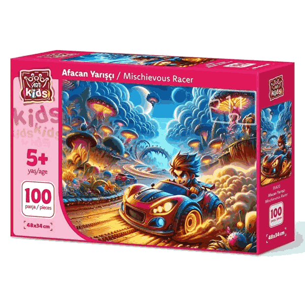 پازل 100 تکه آرت پازل مدل Mischievous Racer کد 35420 پازل 100 تکه آرت پازل مدل Mischievous Racer کد 35420