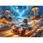 پازل 100 تکه آرت پازل مدل Mischievous Racer کد 35420