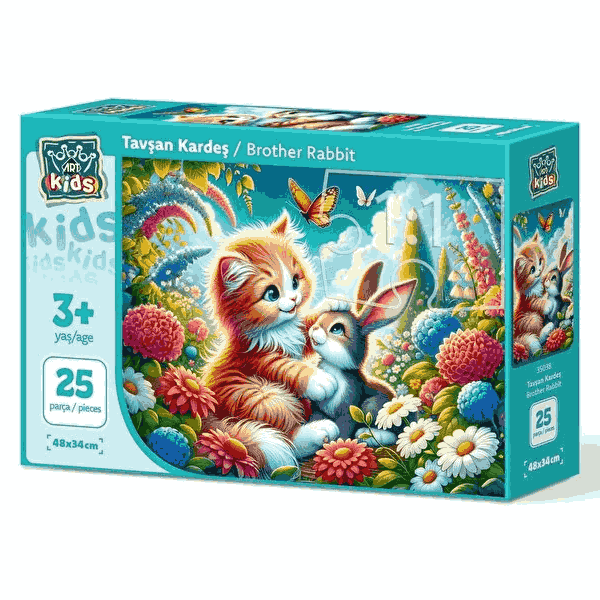 پازل 25 تکه آرت پازل مدل Brother Rabbit کد 35038 پازل 25 تکه آرت پازل مدل Brother Rabbit کد 35038