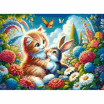 پازل 25 تکه آرت پازل مدل Brother Rabbit کد 35038