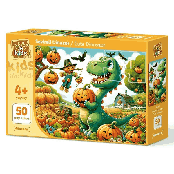 پازل 50 تکه آرت پازل مدل Cute Dinosaur کد 35328 پازل 50 تکه آرت پازل مدل Cute Dinosaur کد 35328
