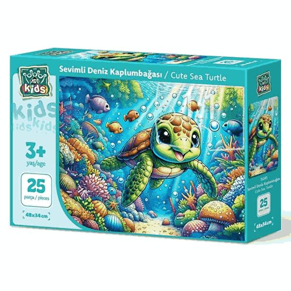 پازل 25 تکه آرت پازل مدل Cute Sea Turtle کد 35045 پازل 25 تکه آرت پازل مدل Cute Sea Turtle کد 35045