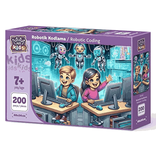 پازل 200 تکه آرت پازل مدل Robotic Coding کد 35543 پازل 200 تکه آرت پازل مدل Robotic Coding کد 35543