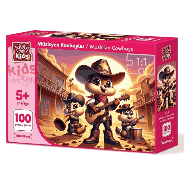 پازل 100 تکه آرت پازل مدل Musician Cowboys کد 35417 پازل 100 تکه آرت پازل مدل Musician Cowboys کد 35417