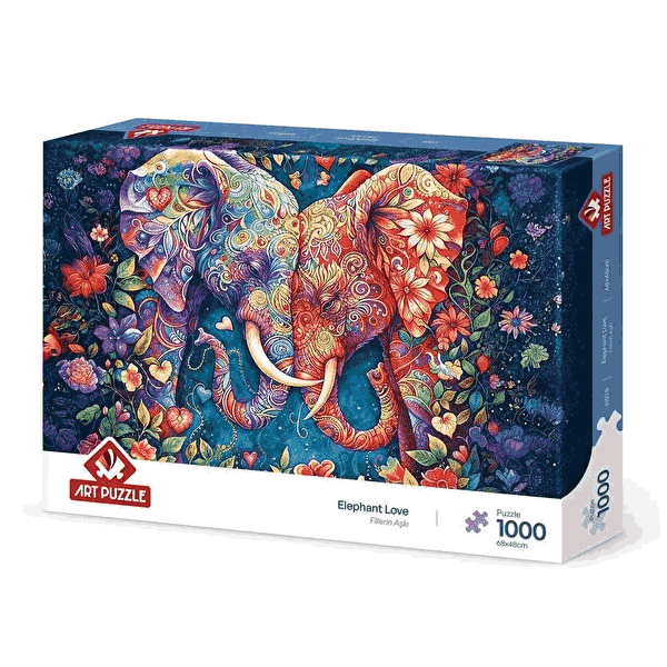 New Project - 2026-05-27T072606.990 پازل 1000 تکه آرت پازل مدل Elephant Love کد 41038