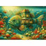 پازل 1000 تکه آرت پازل مدل The Fish House کد 41042