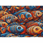 پازل 1000 تکه آرت پازل مدل Mosaic Fish کد 41035